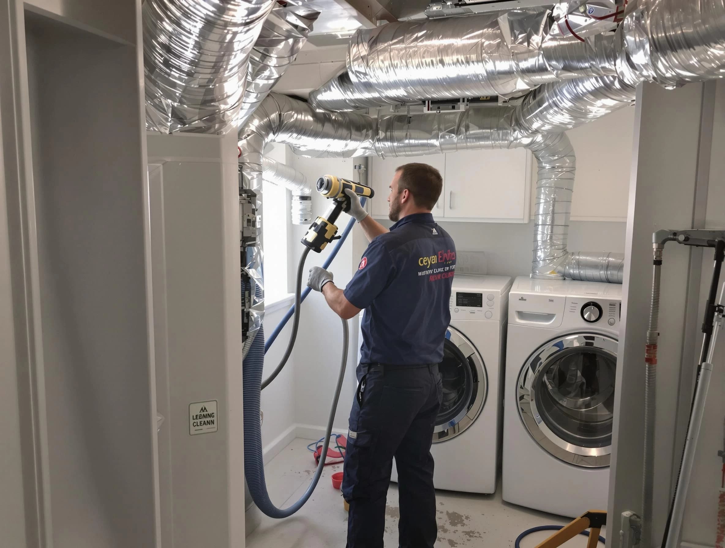 Fultondale Dryer Vent Cleaning specialist using advanced equipment for thorough duct cleaning in Fultondale